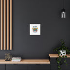 Happy Blob Cartoon Canvas Bold Kawaii Wall Art