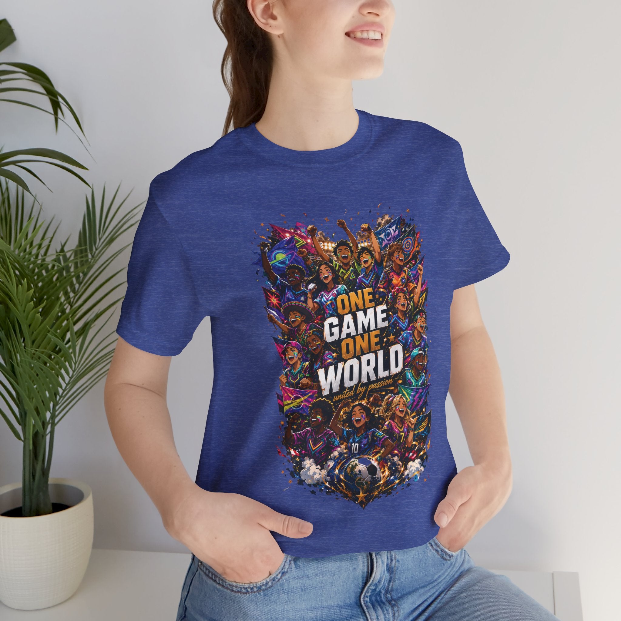 T-Shirt — 'One Game One World' Gamer Graphic Tee