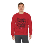 Crewneck Sweatshirt — "Discipline Today Leads to Freedom Tomorrow" Motivational Graphic