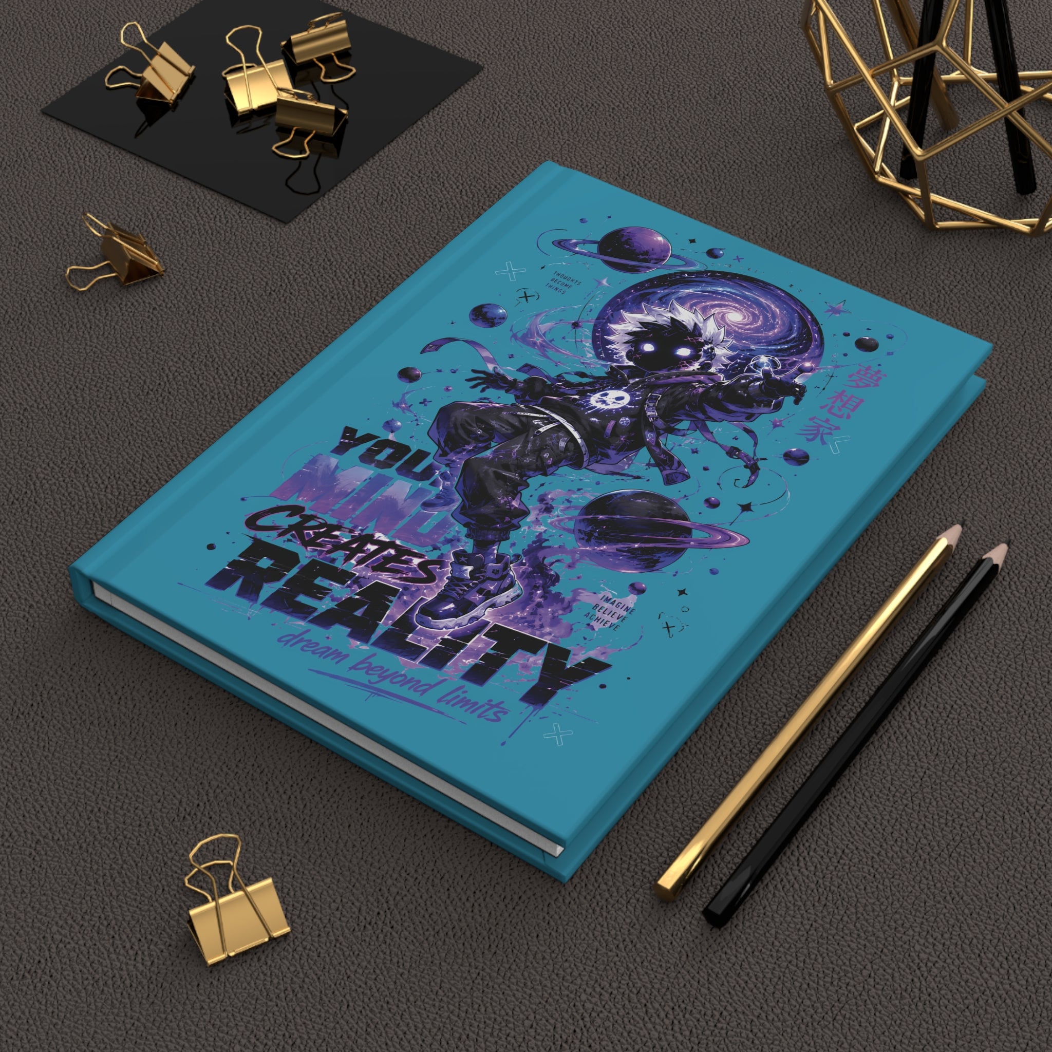 Dreamwalker Space Journal — "You Create Reality" Hardcover Notebook
