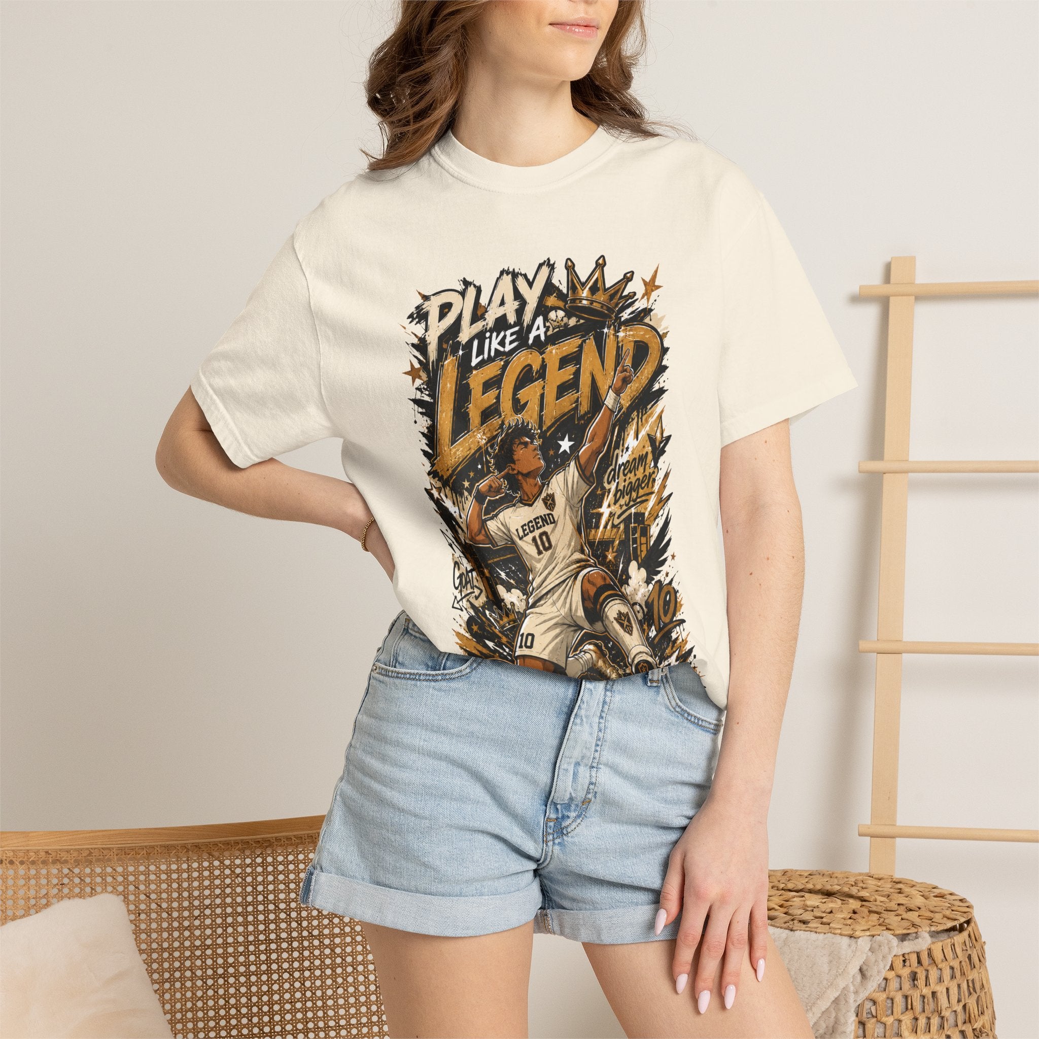 Play Like a Legend Soccer T-Shirt — Vintage Goal Celebration Graphic Tee