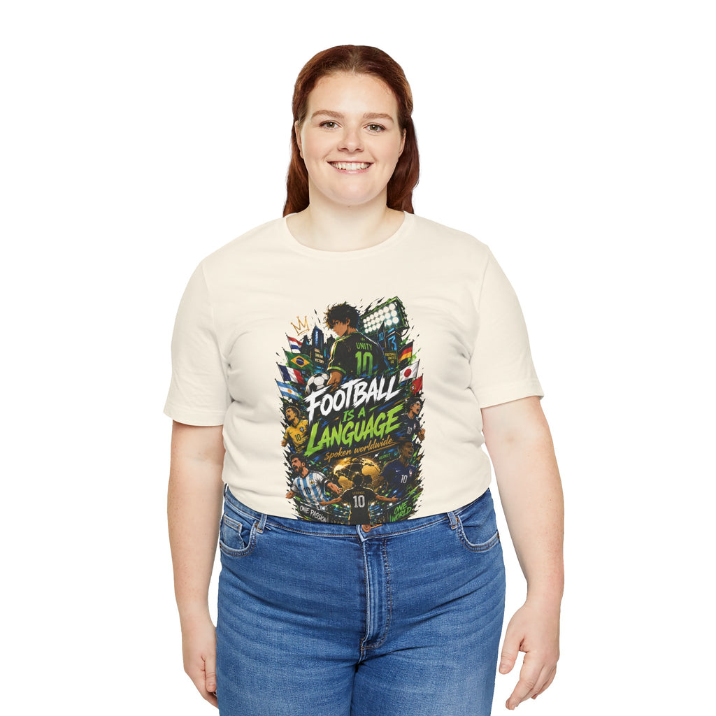 Football Language Graphic Tee — Soccer Fan Jersey Shirt