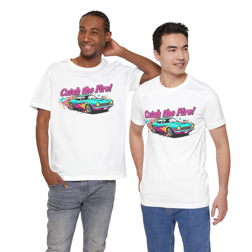 Retro Cartoon Dragster T-Shirt – Vintage Racing Flame Graphic Tee