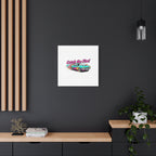Retro Racing Car Canvas Wall Art – Vintage Dragster Design