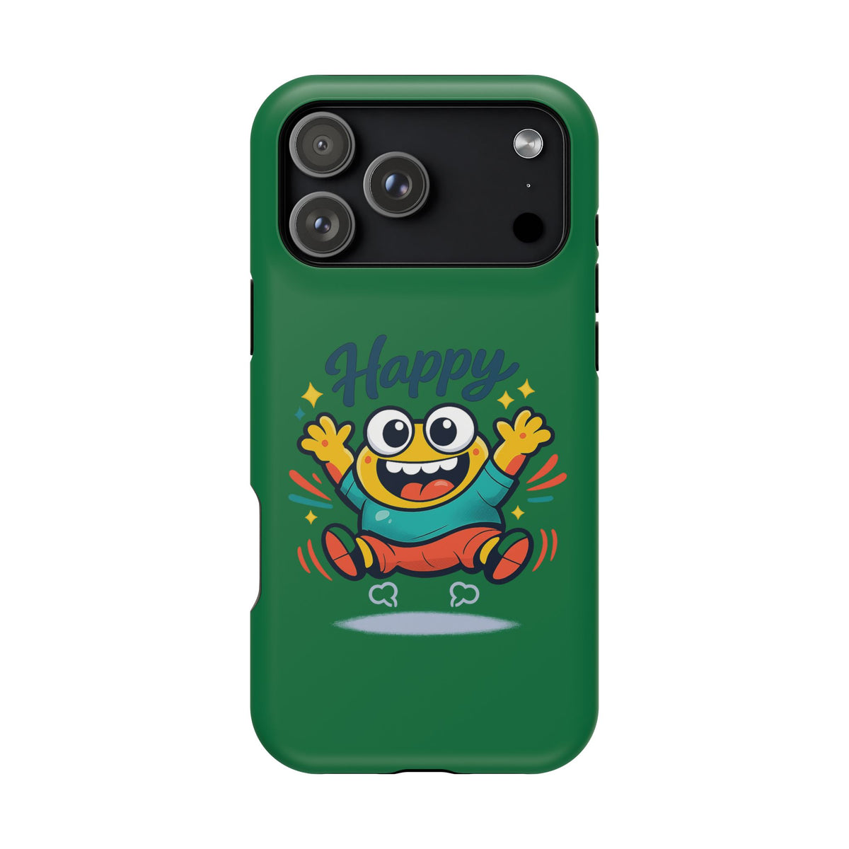 Happy Monster Magnetic Protective Phone Case Green