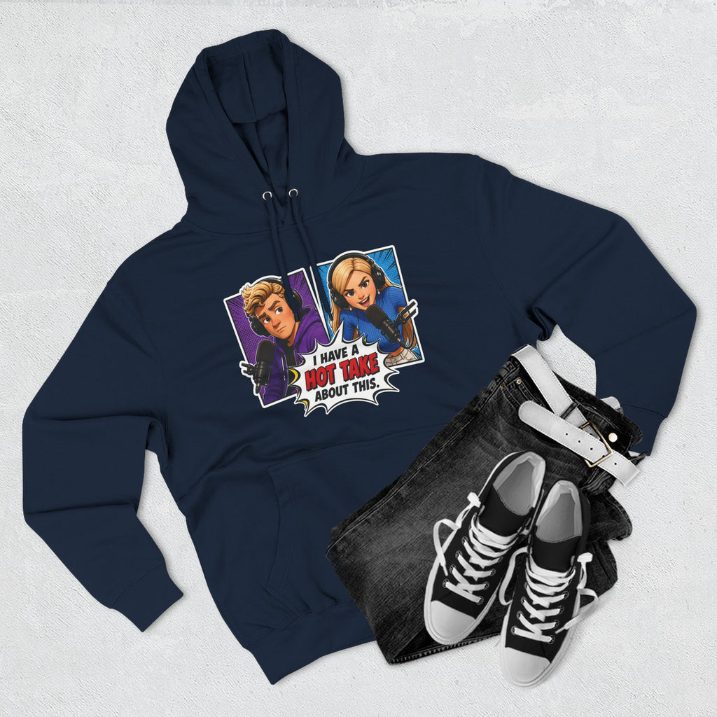 Comic Pop Art Hoodie — “I Have a Hot Take About This” Graphic Pullover