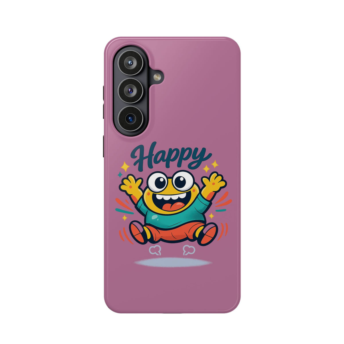 Happy Monster Magnetic Protective Phone Case Pink