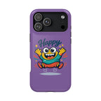 Happy Monster Magnetic Protective Phone Case Purple