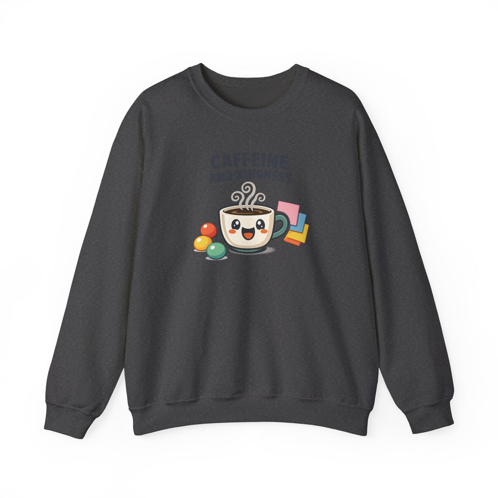 Caffeine and Kindness Sweatshirt | office humor, coffee fuel