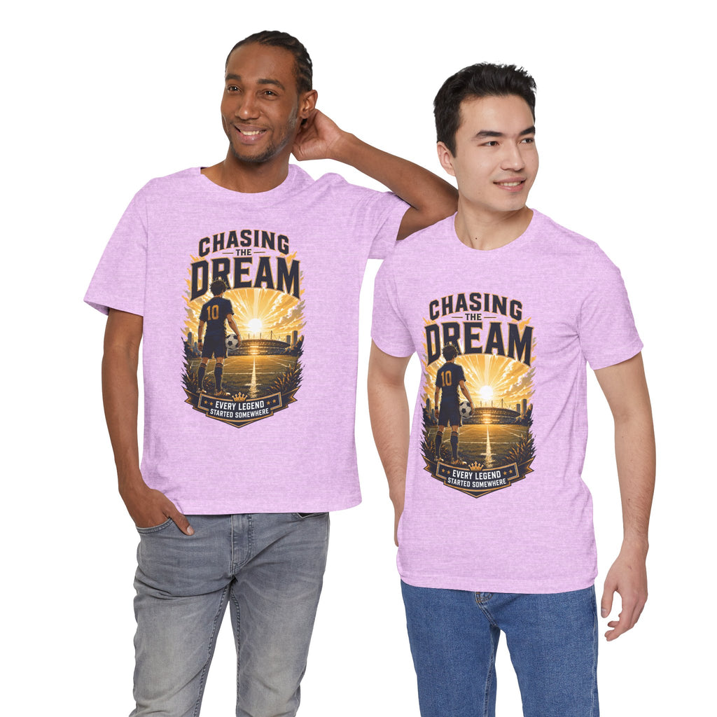 Soccer Tee — "Chasing the Dream" Inspirational Soccer Shirt