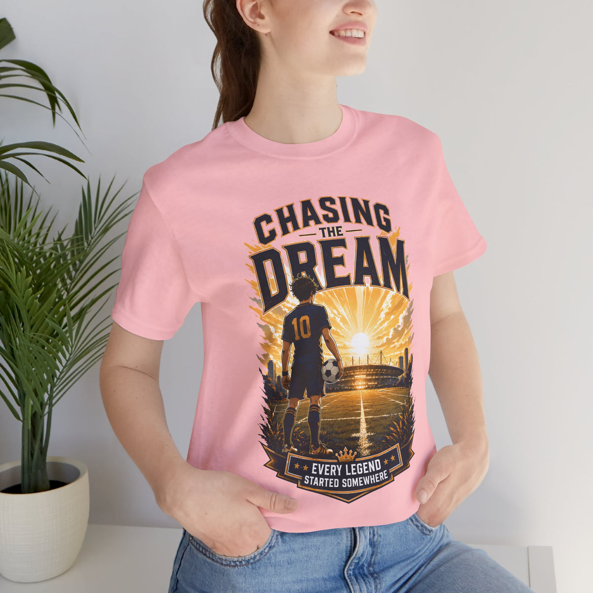 Chasing the Dream Soccer Graphic T Shirt