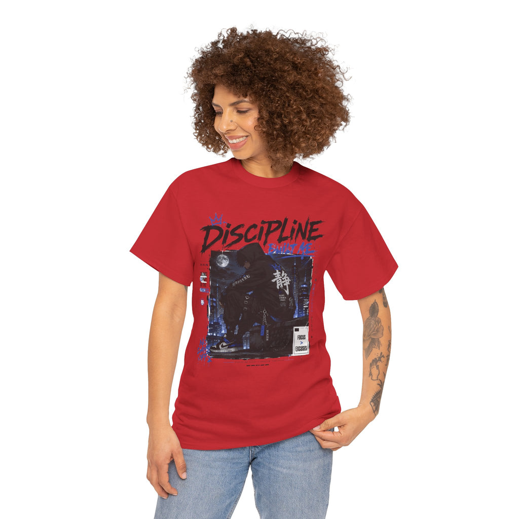 Discipline Anime Graphic Tee — Night Samurai Streetwear