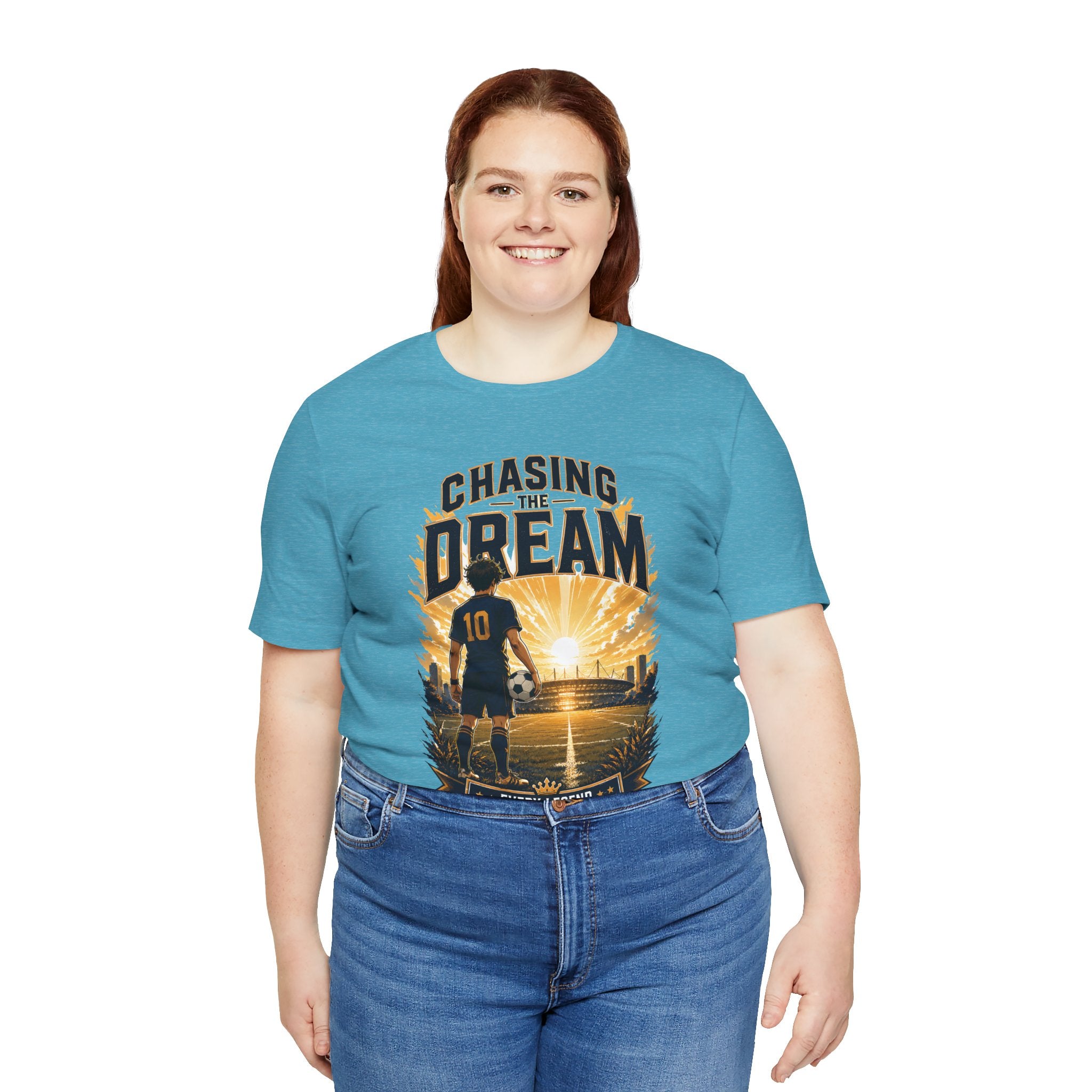Soccer Tee — "Chasing the Dream" Inspirational Soccer Shirt