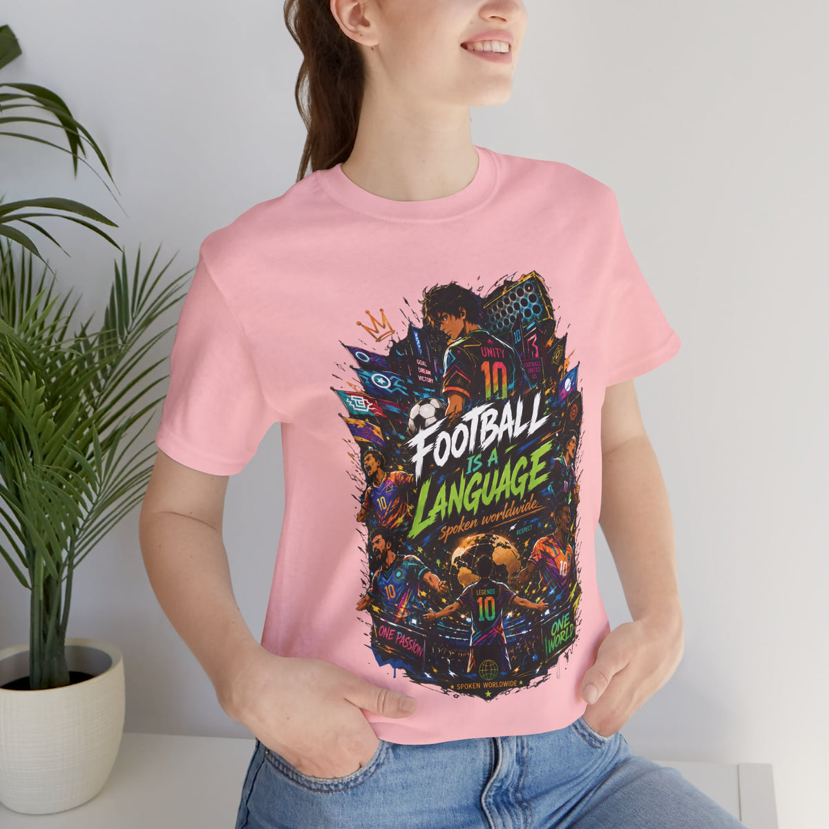 Football Is a Language Graphic T Shirt