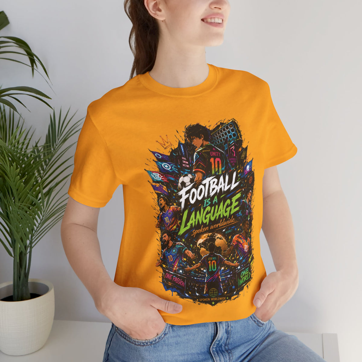 Football Is a Language Graphic T Shirt