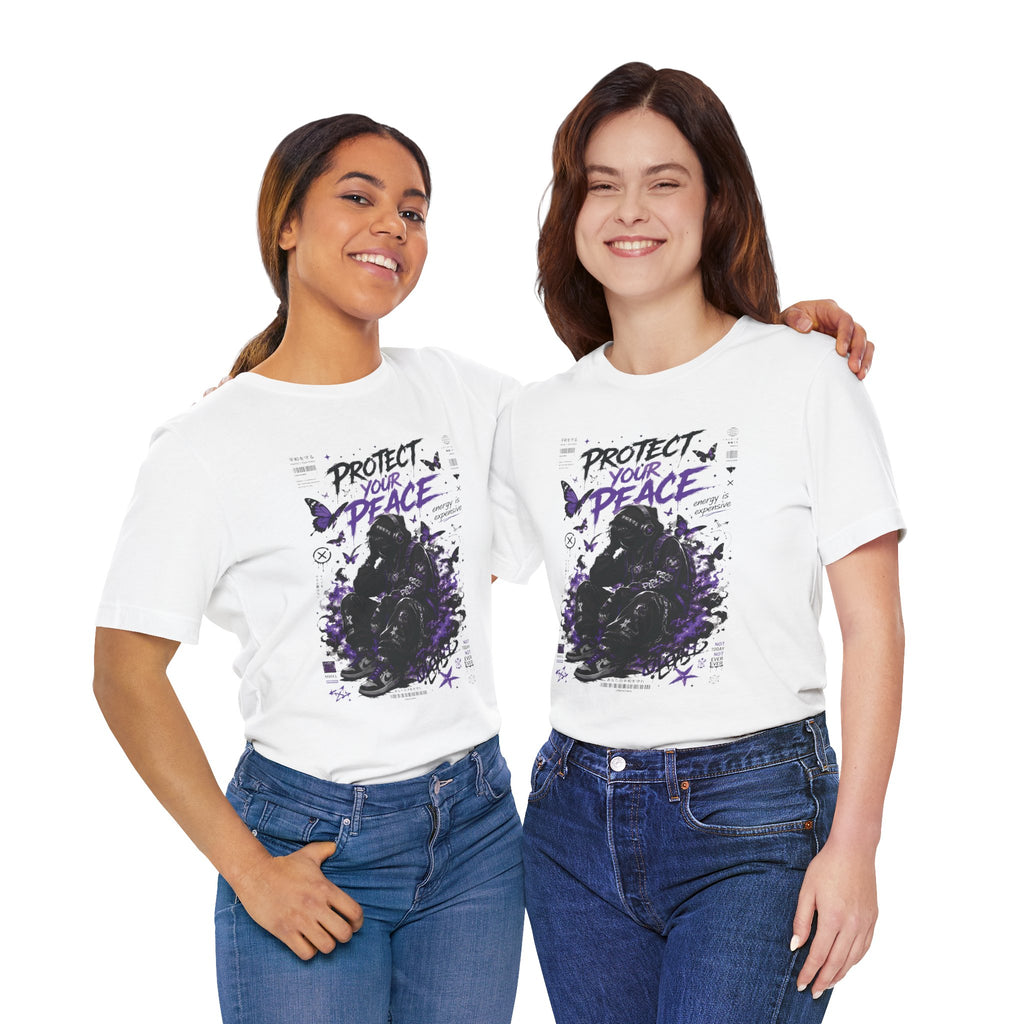 Protect Your Peace T-Shirt — Gothic Butterfly Graphic Tee