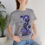 Astronaut Galaxy Tee — "Your Mind Creates Reality" Space Graphic T-Shirt