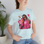 Boss Babe Pink Fashion Tee — Women’s Glam Money & Shopping Graphic Shirt
