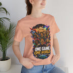 Soccer Graphic Tee - "One Game One World" Graphic T-Shirt