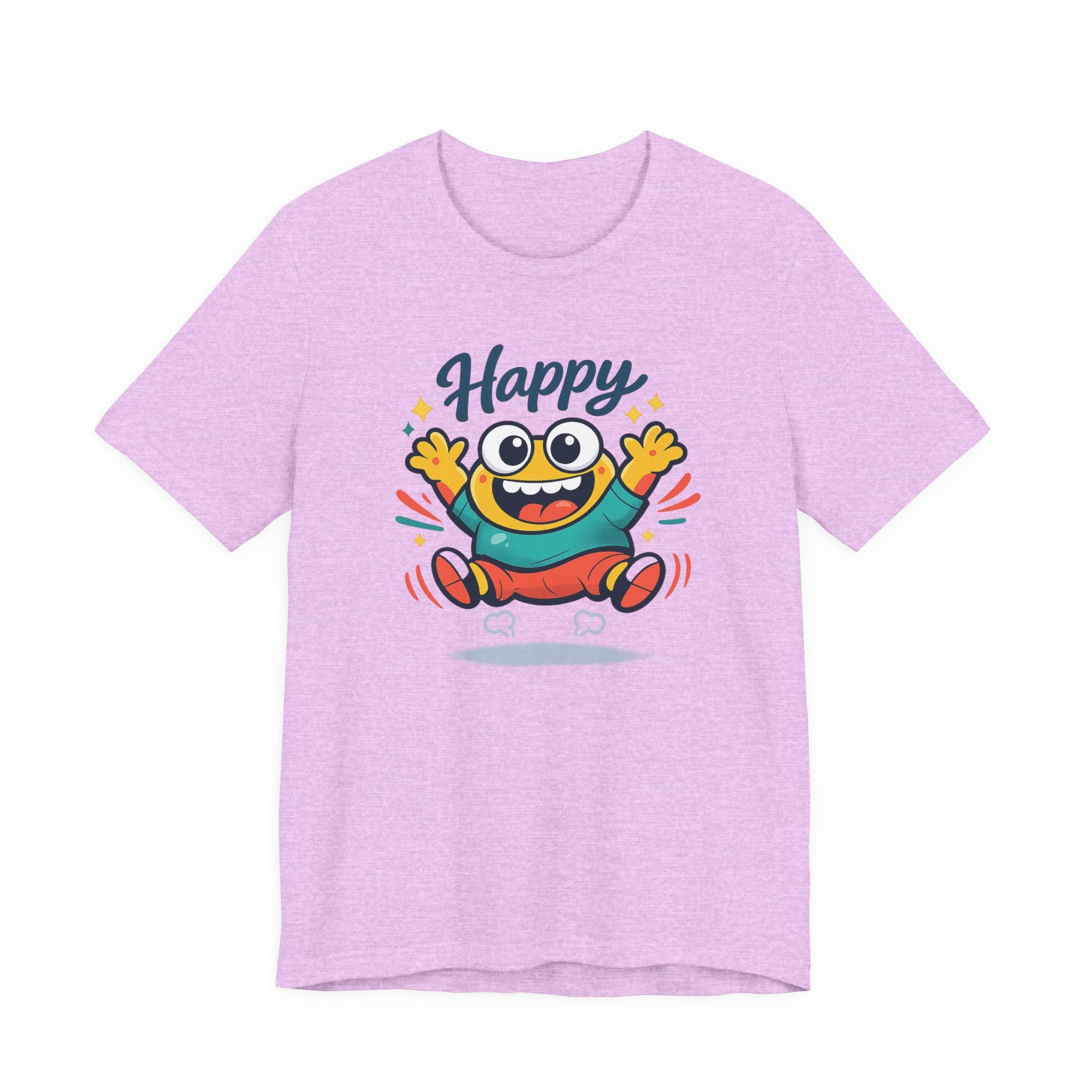 Happy Mood Blob Tee | kawaii minimal, thick outline emoji cartoon