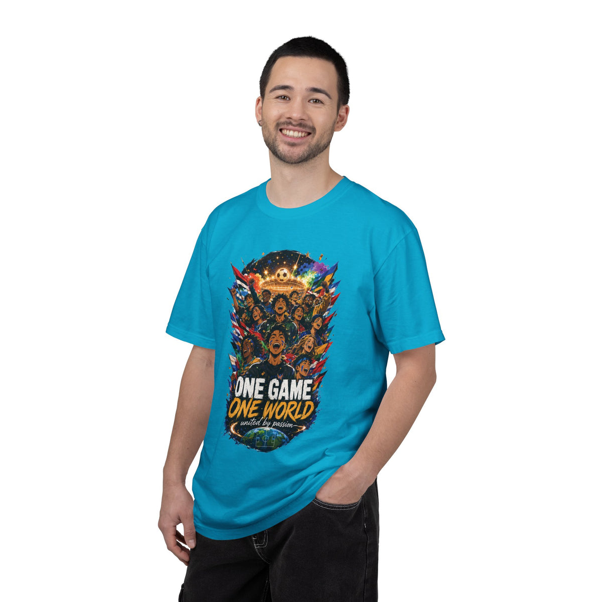 One Game One World Soccer T Shirt International Football Graphic Tee