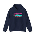 Retro Cartoon Dragster Hoodie – Vintage Racing Flame Graphic Pullover