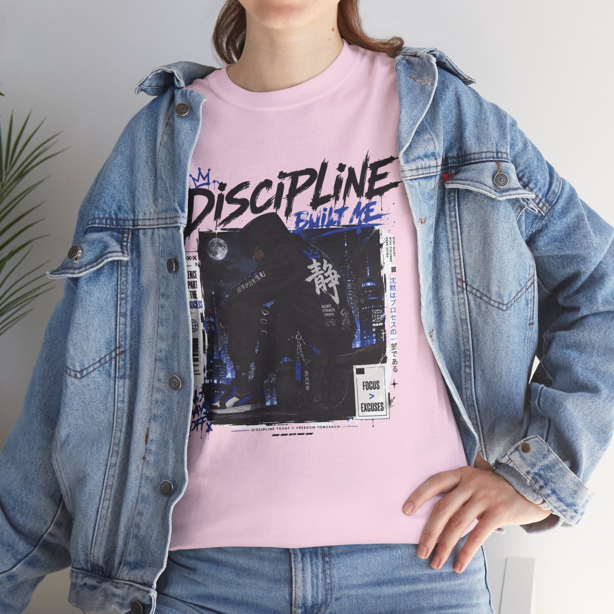 Discipline Built Me Anime Streetwear T Shirt