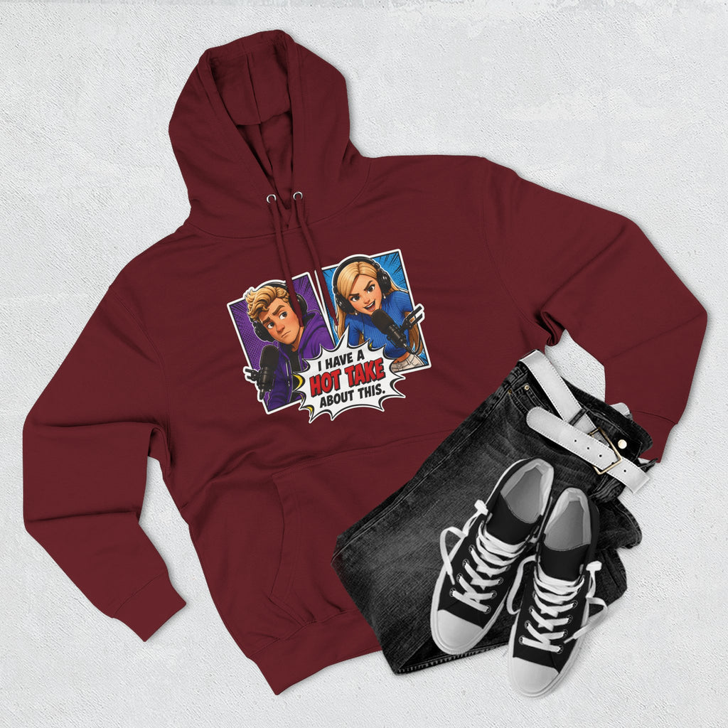 Comic Pop Art Hoodie — “I Have a Hot Take About This” Graphic Pullover