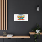 Happy Blob Cartoon Canvas Bold Kawaii Wall Art