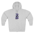 Dream Beyond Limits Zip Hoodie — Gothic Purple Graphic Zip-Up