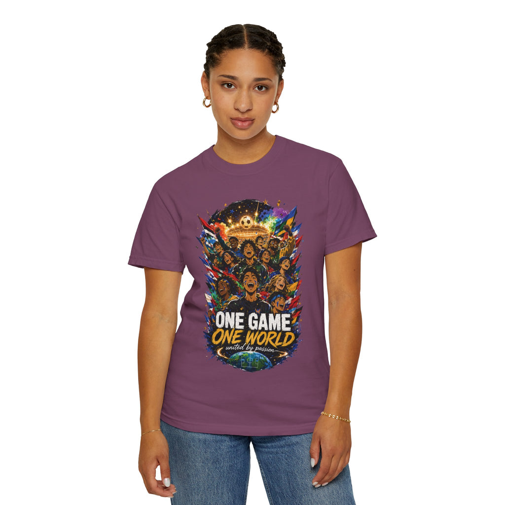 One Game One World Soccer T-Shirt — International Football Fans Graphic Tee