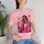 Boss Babe Pink Fashion Tee — Women’s Glam Money & Shopping Graphic Shirt