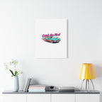 Retro Racing Car Canvas Wall Art – Vintage Dragster Design