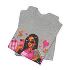 Boss Babe Pink Fashion Tee — Women’s Glam Money & Shopping Graphic Shirt