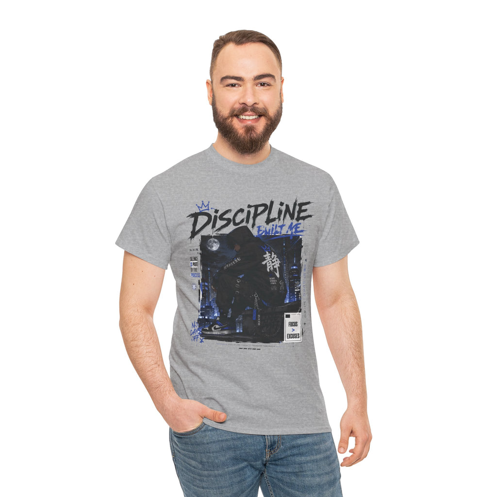 Discipline Anime Graphic Tee — Night Samurai Streetwear