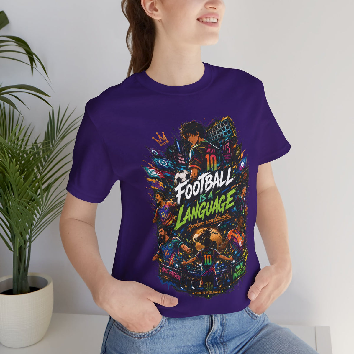 Football Is a Language Graphic T Shirt
