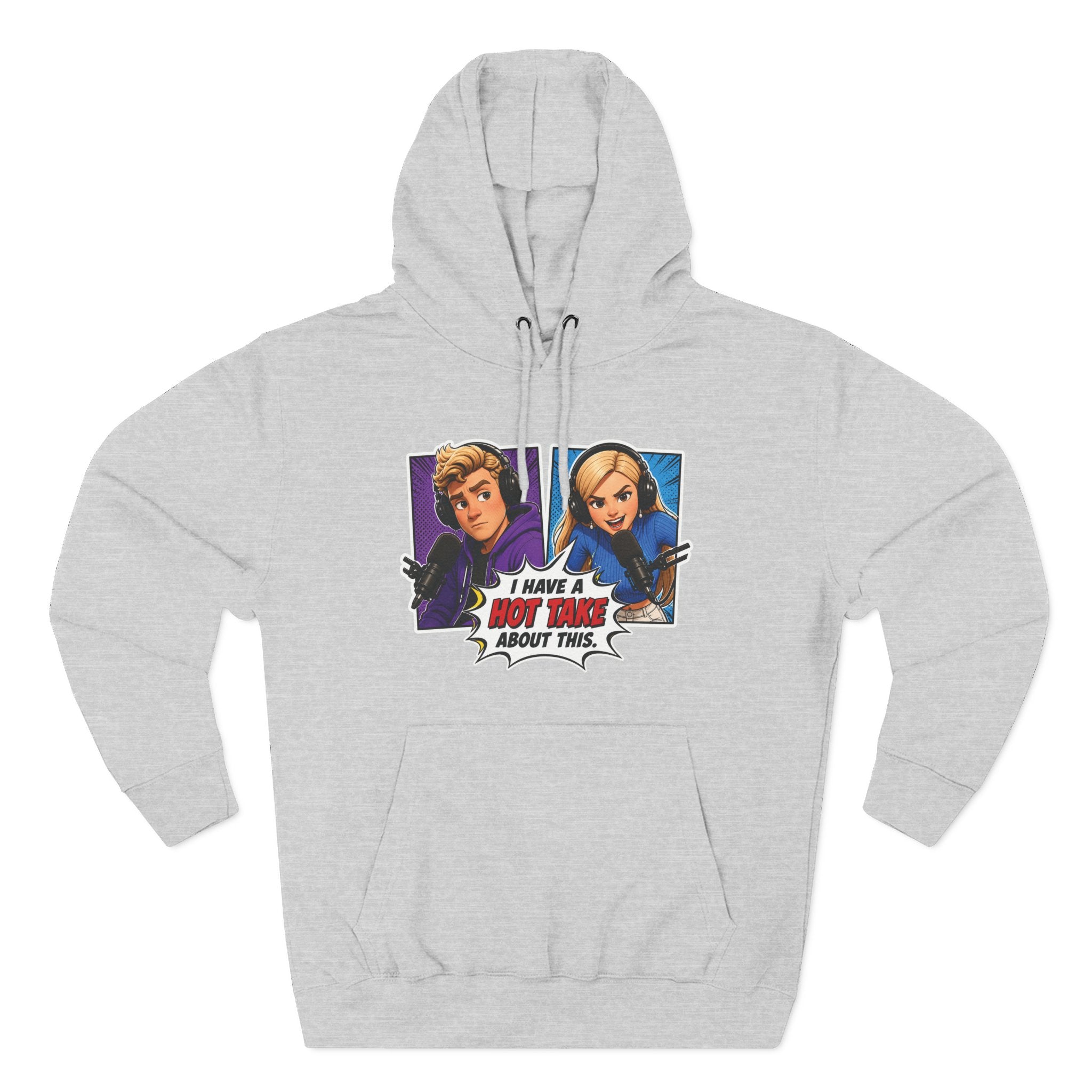 Comic Pop Art Hoodie — “I Have a Hot Take About This” Graphic Pullover