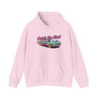 Retro Cartoon Dragster Hoodie, racing flame shirt, vintage car illustration