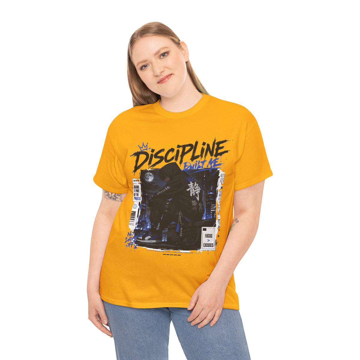 Discipline Built Me Anime Streetwear T Shirt