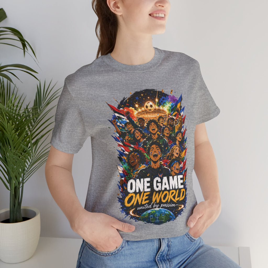 One Game One World Soccer Graphic T Shirt