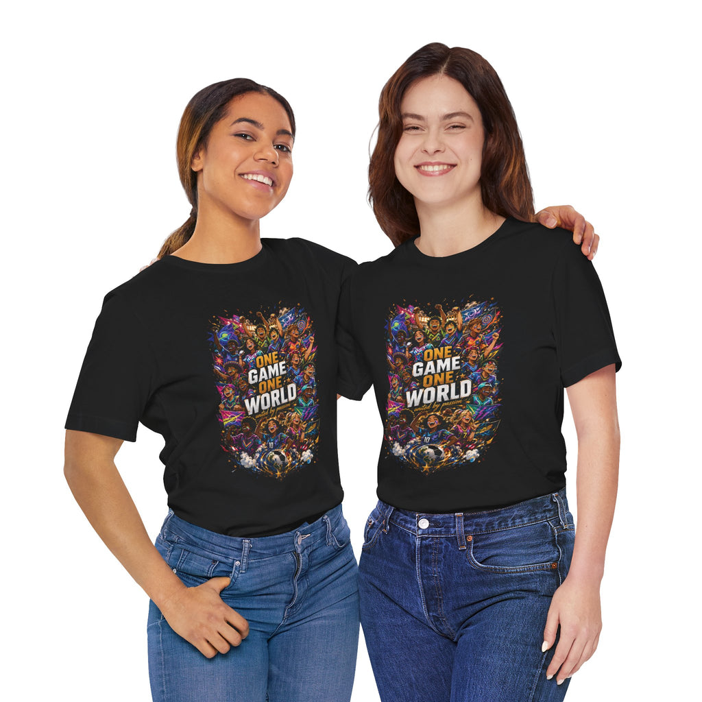 T-Shirt — 'One Game One World' Gamer Graphic Tee
