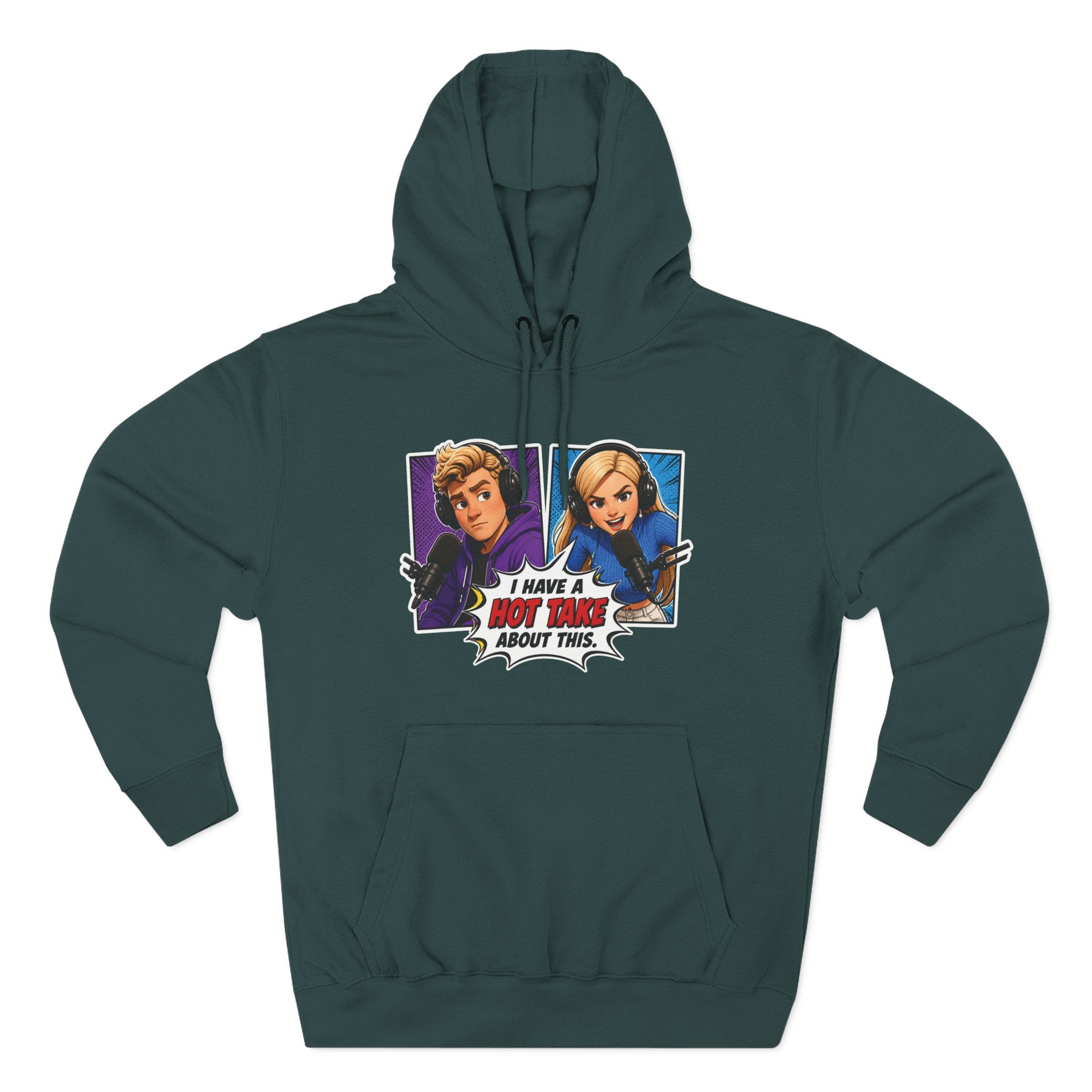 Comic Pop Art Hoodie — “I Have a Hot Take About This” Graphic Pullover