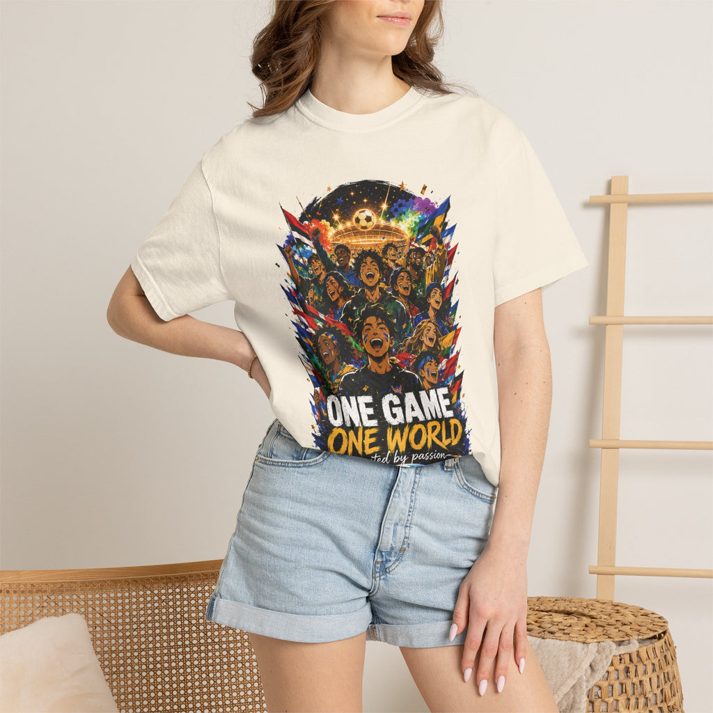 One Game One World Soccer T-Shirt — International Football Fans Graphic Tee