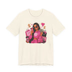 Boss Babe Pink Fashion Tee — Women’s Glam Money & Shopping Graphic Shirt