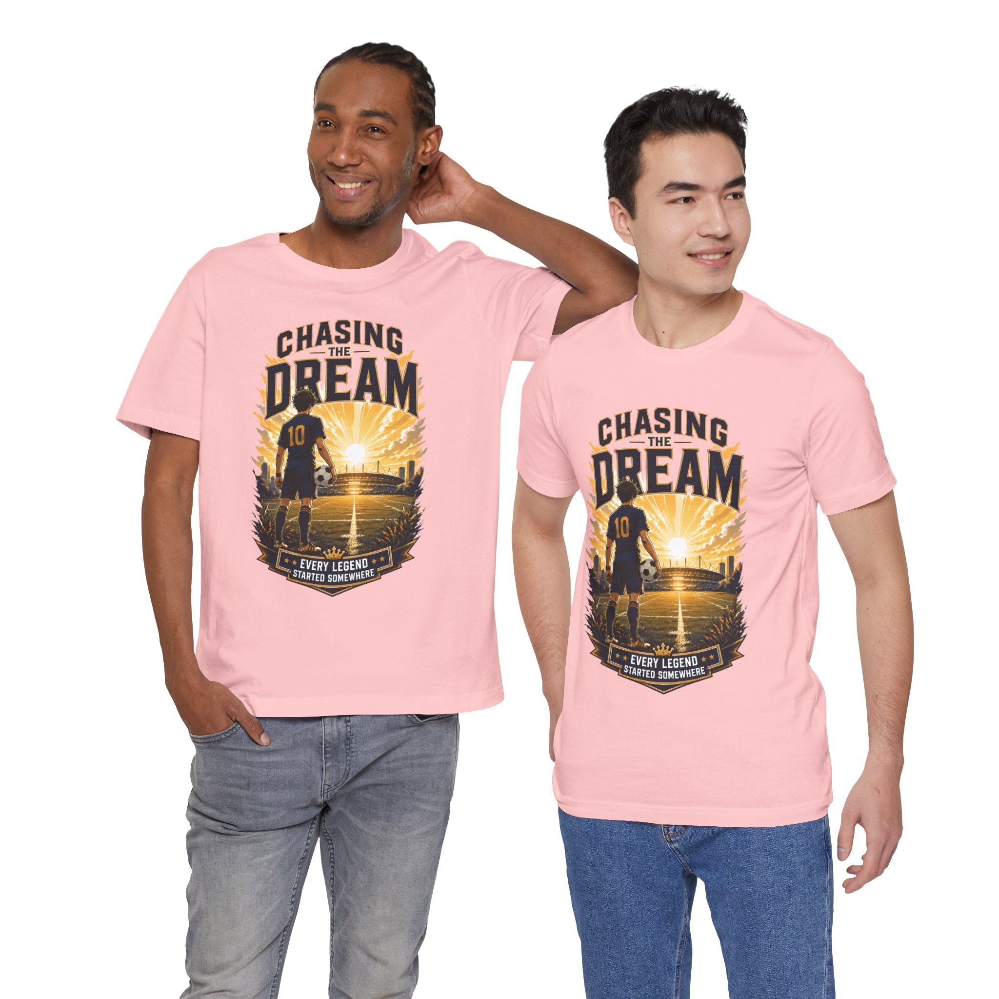 Soccer Tee — "Chasing the Dream" Inspirational Soccer Shirt
