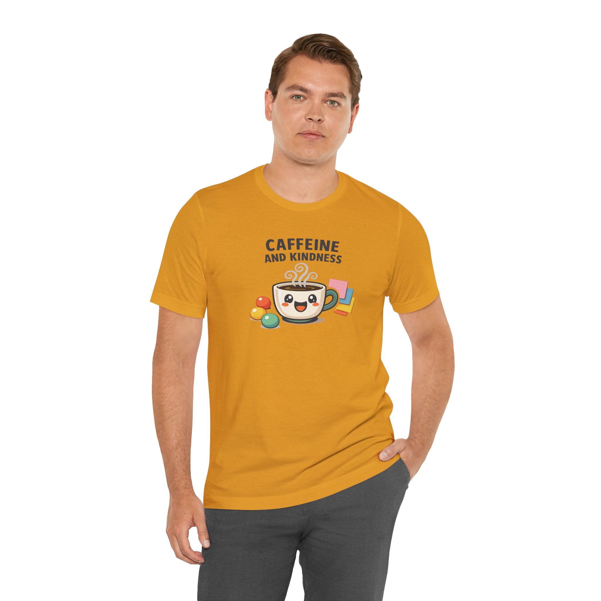Caffeine and Kindness Tee | office humor, coffee fuel