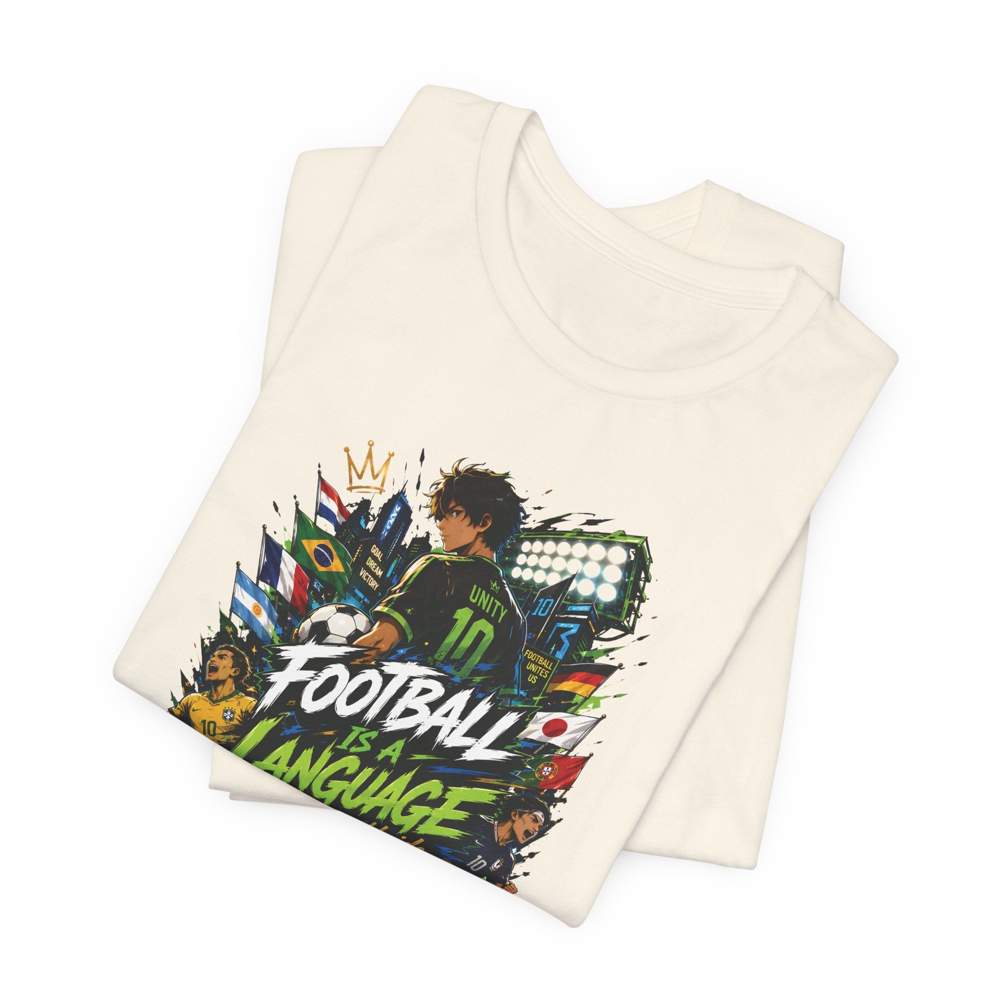 Football Language Graphic Tee — Soccer Fan Jersey Shirt