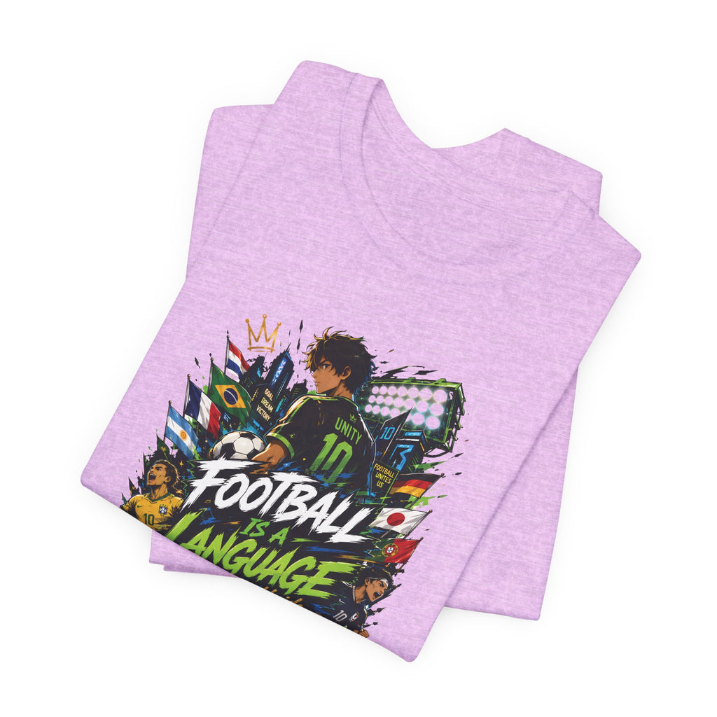 Football Language Graphic Tee — Soccer Fan Jersey Shirt