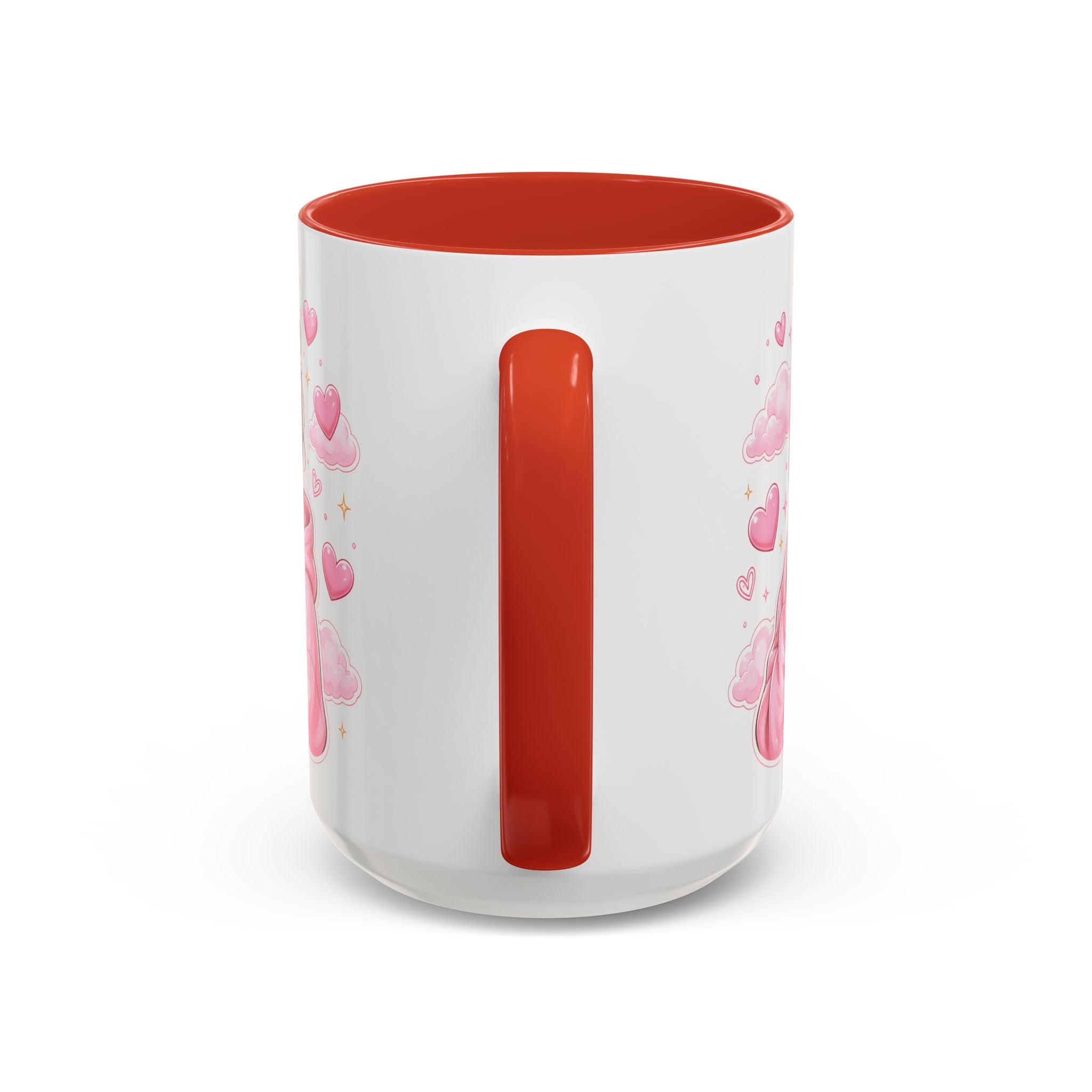 Cute Girl Pink Hoodie Coffee Mug — Iced Coffee Aesthetic Accent Mug (11/15oz)