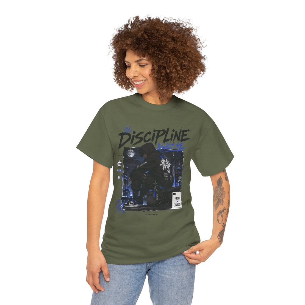 Discipline Anime Graphic Tee — Night Samurai Streetwear
